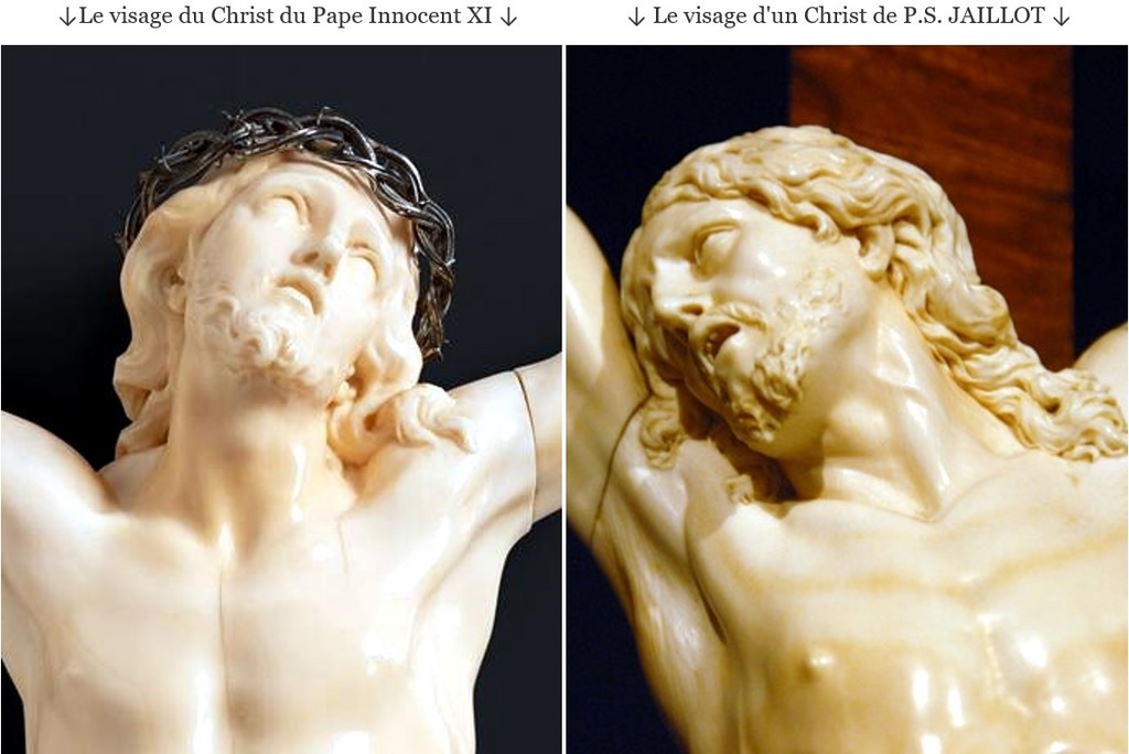 Le visage du Christ du Pape Innocent XI et Le visage d'un Christ de P.S. JAILLOT