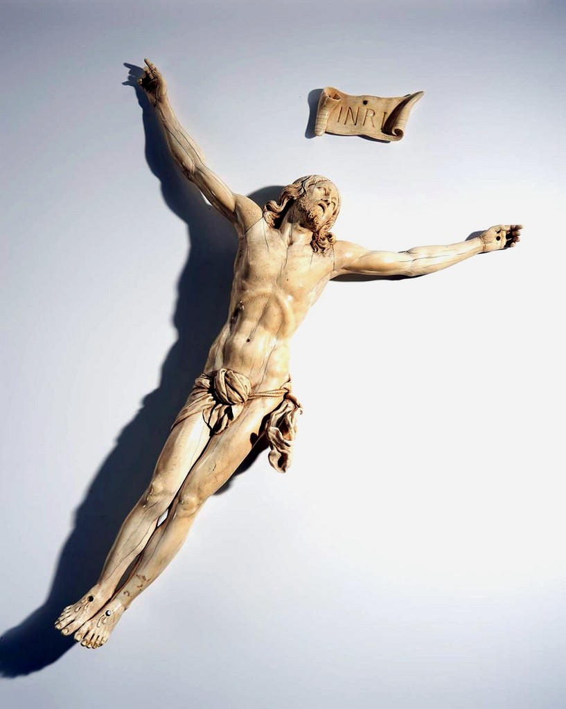 A large ivory Christ Ivory sculpture