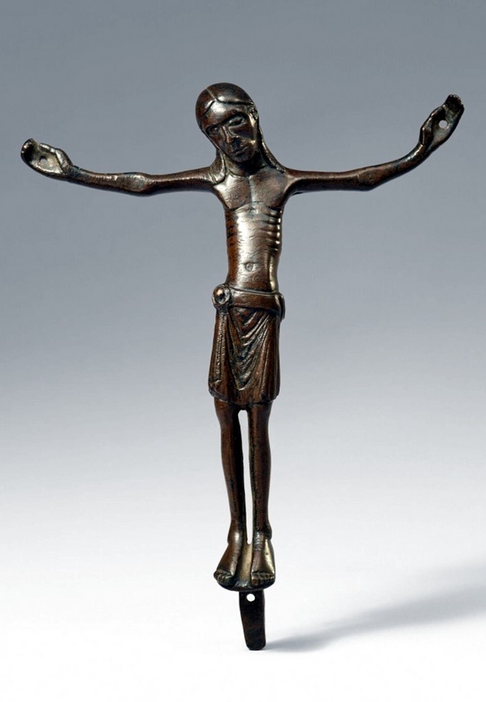 A CARVED WOOD BODY OF CHRIST South German