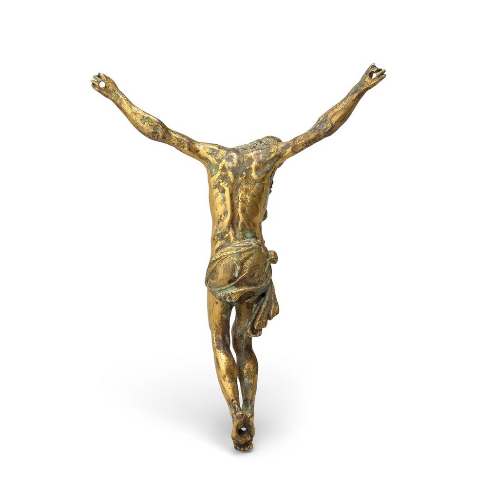 An Italian gilt bronze Corpus Christi, 'Cristo Morto'