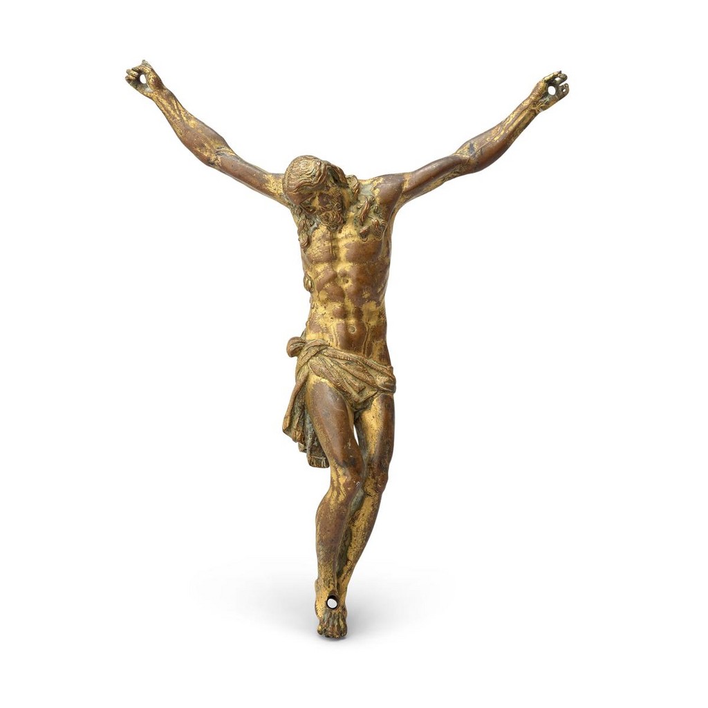 An Italian gilt bronze Corpus Christi, 'Cristo Morto'