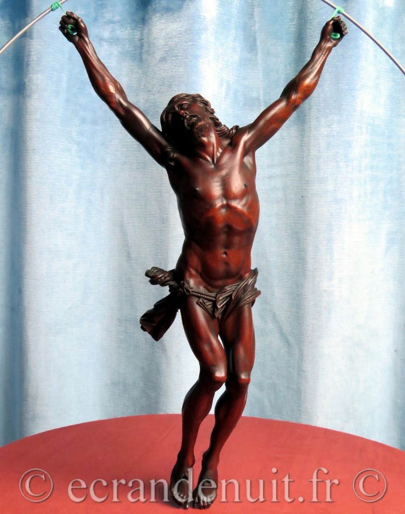 Christ Crucifié Attribué à l'Atelier de David Heschler ecrandenuit.FR