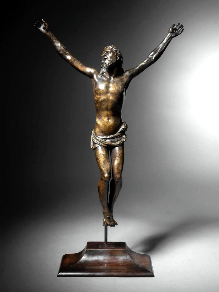Christ vivant, Cristo vivo, en bronze ciselé et patiné