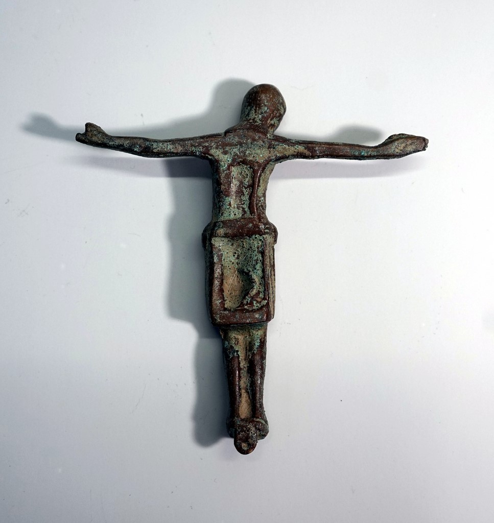 An extraordinary giltwood Rococo crucifix