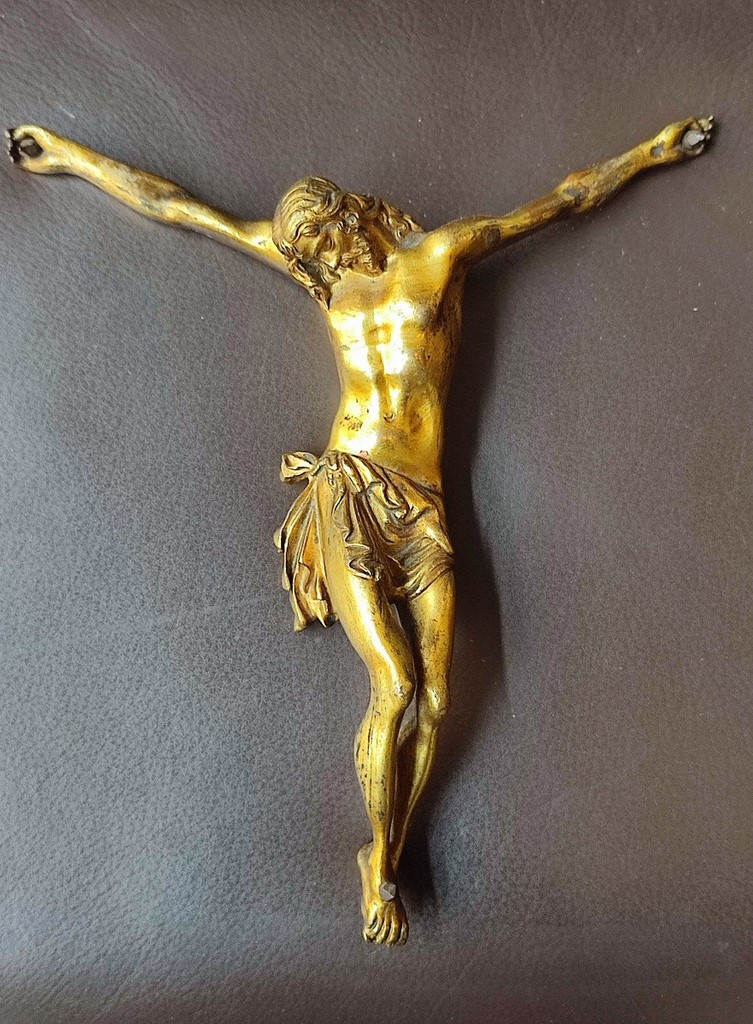 Christ En Bronze Doré. XVII ème Siècle