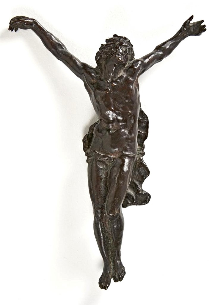 christ en bronze signé carpeaux