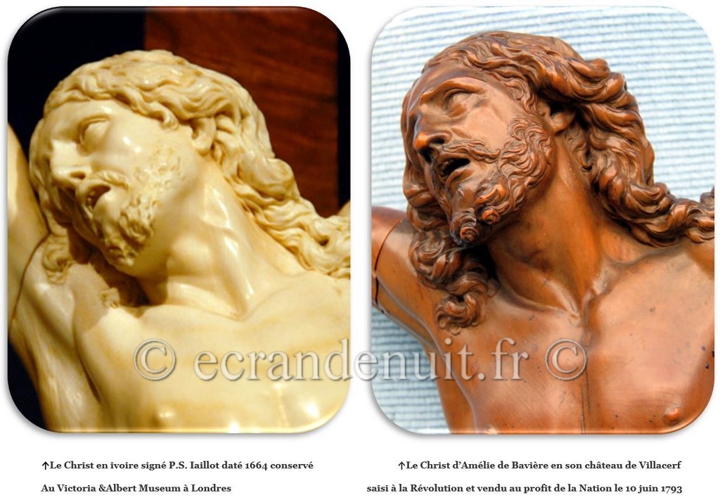 Christ en ivoire Victoria & Albert Museum signé Jaillot daté 1664 Christ en Buis Amélie de Bavière