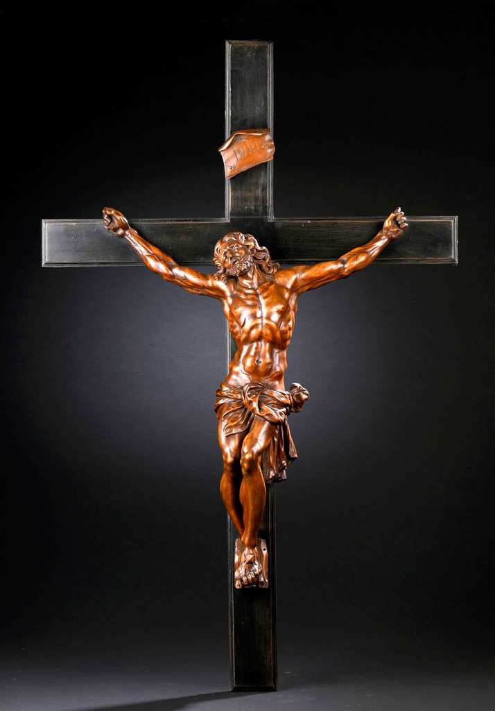 École liégeoise vers 1700 entourage de Jean del Cour 1627- 1707 Christ de la Crucifixion 