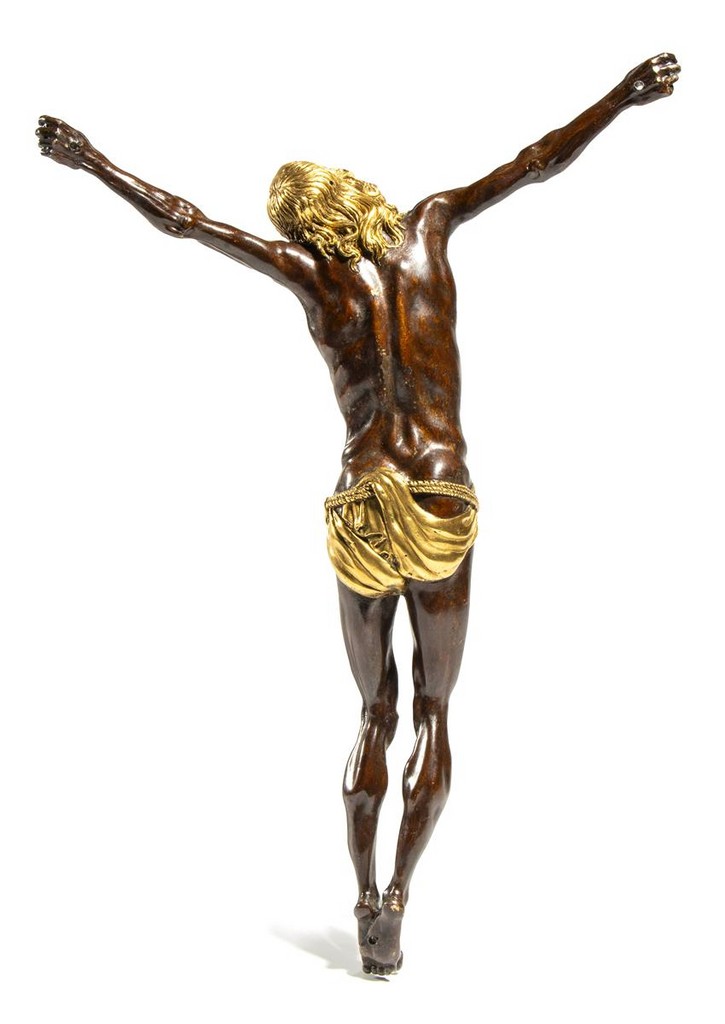 Corpus Christi Bronze patiné et doré XVIIe siècle 
