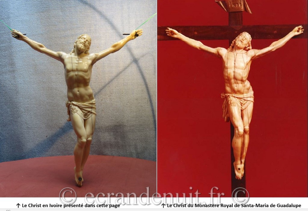 Cristo crucificado de la expiración Real Monasterio de Santa Maria de Guadalupe Comparatif