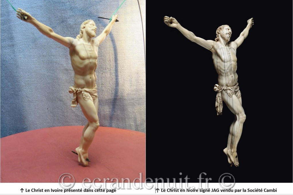 Cristo vivo avorio scolpito arte Italiana del XVII secolo Giovanni Antonio Gualterio Comparatif