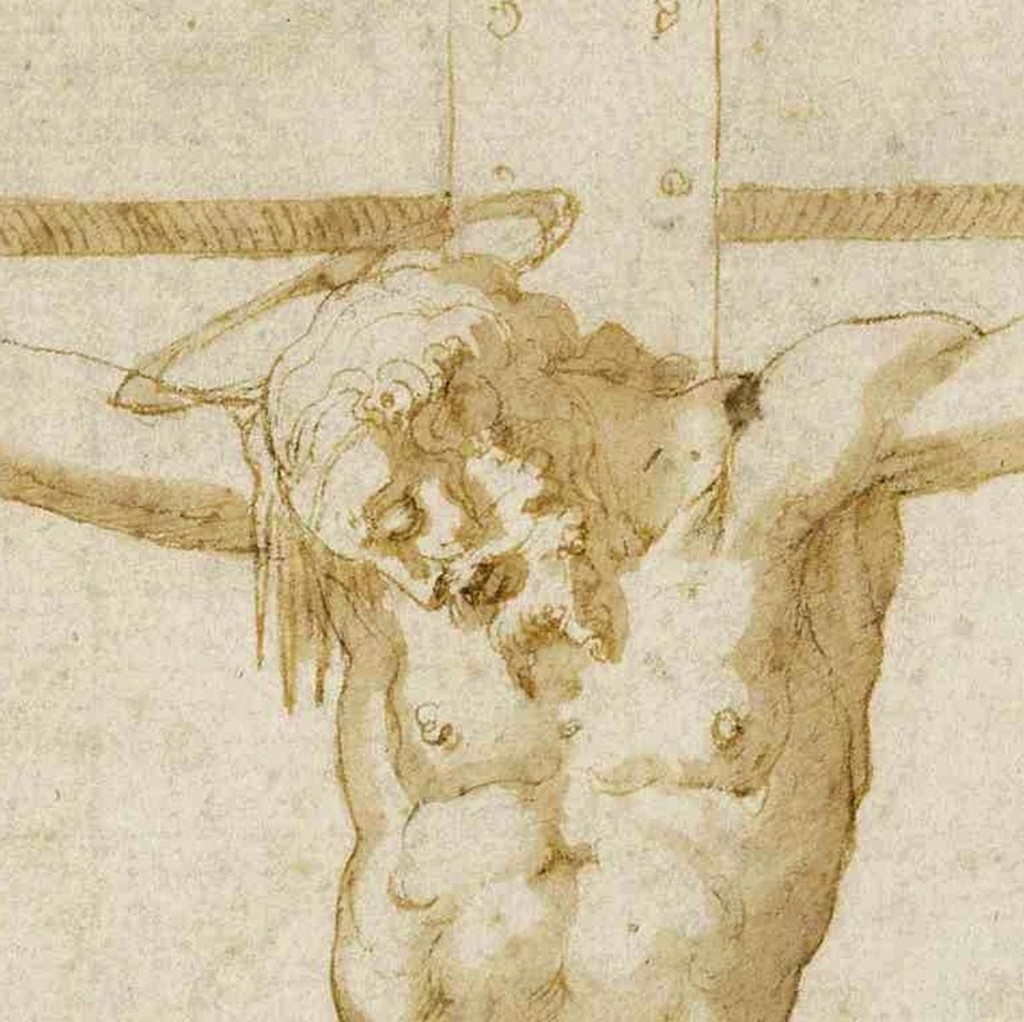 Crucifixion painted by Vasari in 1560 for the church of Santa Maria del Carmine in Florence Visage