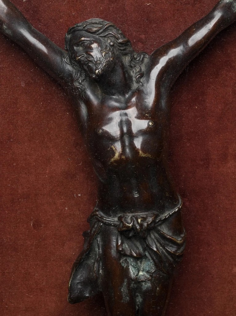 FIGURE en bronze représentant le Christ Italie, probablement Rome, XVIIè siècle 