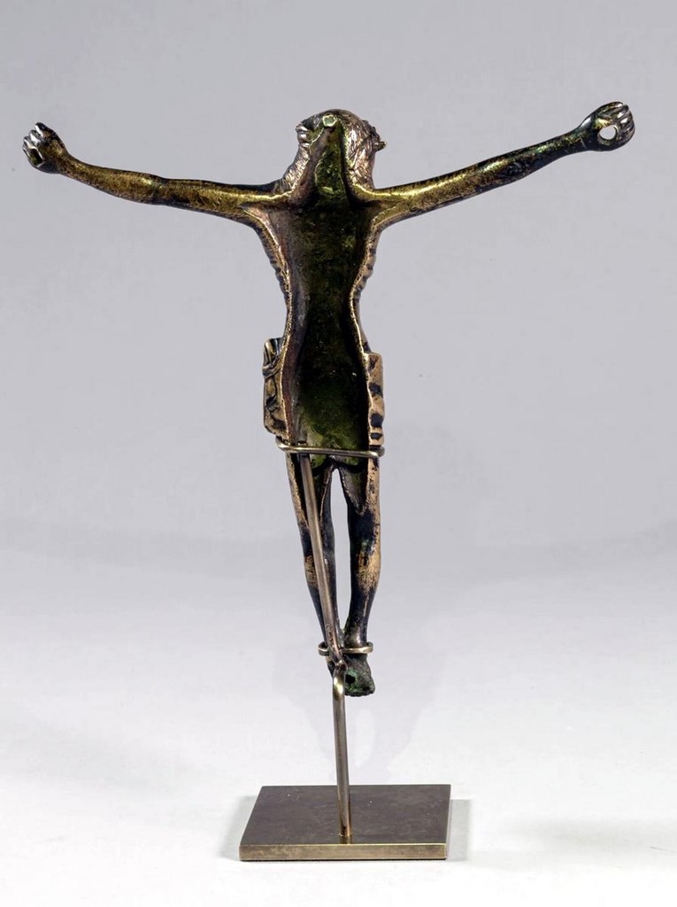 CHRIST VIVANT en bronze ciselé et doré