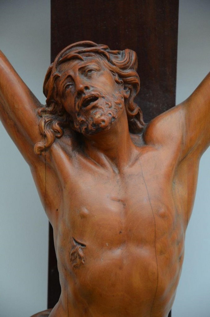 1680er Jahre. Der gekreuzigte Christus im Originaletui von Papst Innozenz XI.