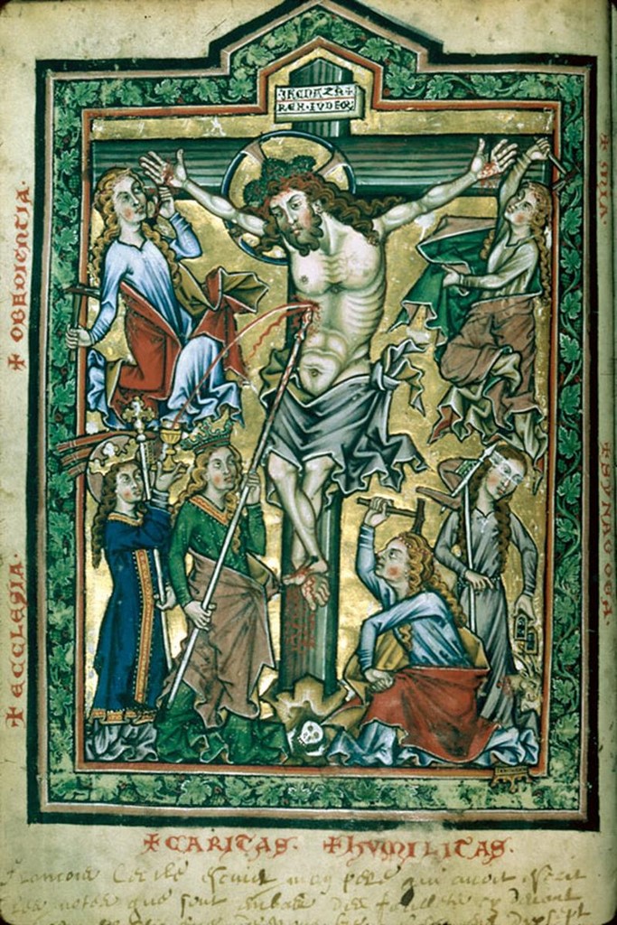 Le psautier de Bonmont Crucifixion