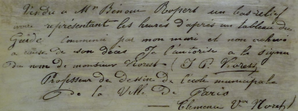 Lettre Ecriture de Clémence Veuve NOREST