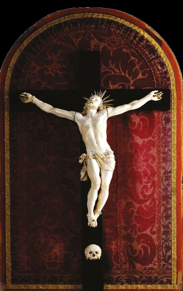 GEORG PETEL CORPUS CHRISTI IN AVORIO SCOLPITO GENOVA