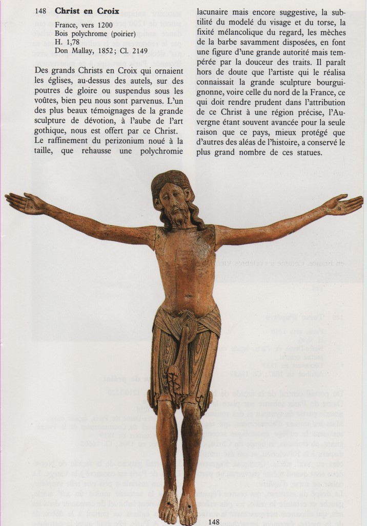 Christ en Croix France vers 1200 Don Mallay