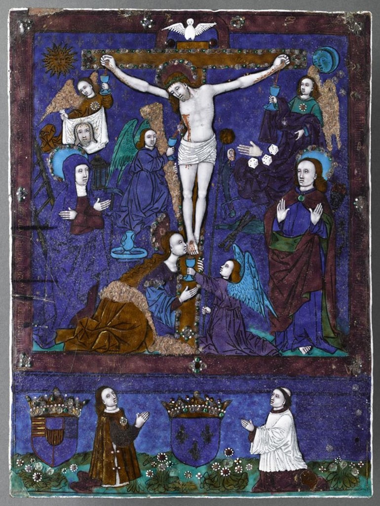 Plaquette émaillée La Crucifixion Nardon PENICAUD