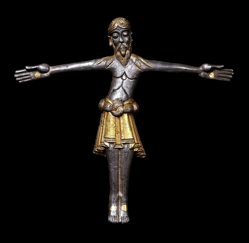 SCANDINAVIAN VIKING PERIOD SILVER-GILT CORPUS CHRISTI