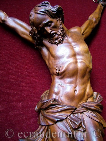 CHRIST EN BOIS DE JAN GERRITS DATE DE 1905