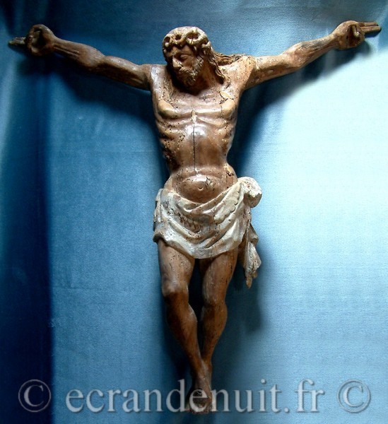 CHRIST EN BOIS DU 16E SIECLE