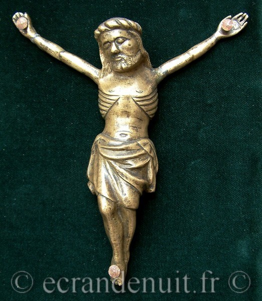 CHRIST EN BRONZE 14E SIECLE