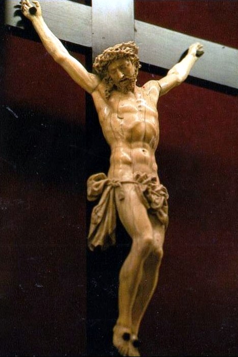Crucifix en ivoire Abbaye de Paimpont