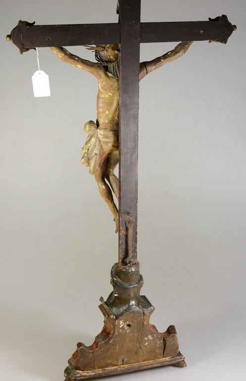 Christ Régence polychromé Relique