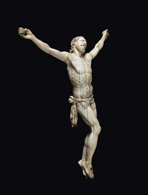 Cristo vivo avorio scolpito Giovanni Antonio Gualterio JAG
