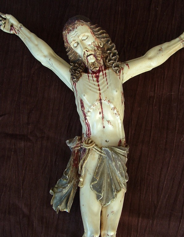 CRISTO AVORIO HISPANO-FILIPPINO DEL SEC. XVIII°