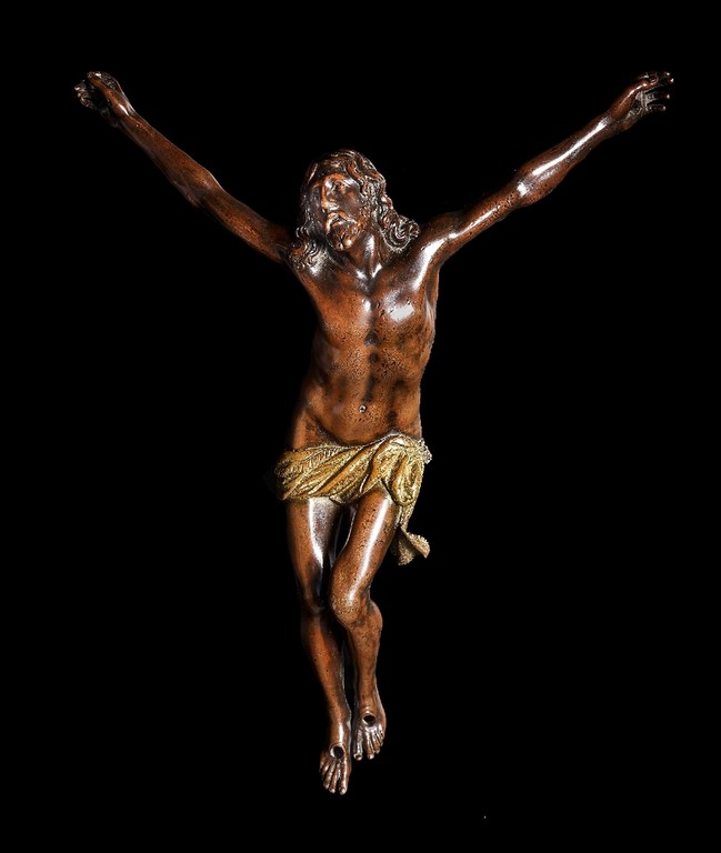 CHRIST EN BRONZE DU 17E SIECLE Ecole Italienne