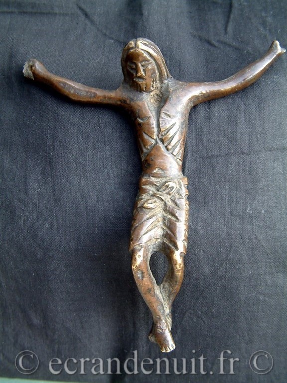 CHRIST EN BRONZE DU 15E SIECLE