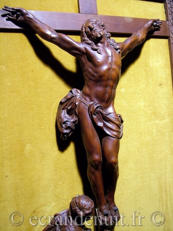 CHRIST EN BOIS DE SAINTE LUCIE ATTRIBUE A CESAR BAGARD