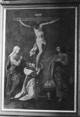 TABLEAU DE LA CRUCIFIXION 16E SIECLE PEINTURE