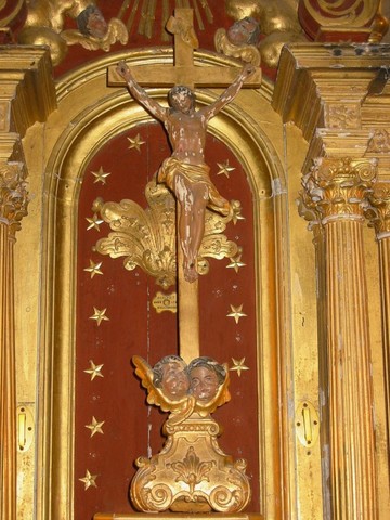 LE CHRIST EN CROIX DU RETABLE D'ARRENTIERES - BOUCHARDON / 1740