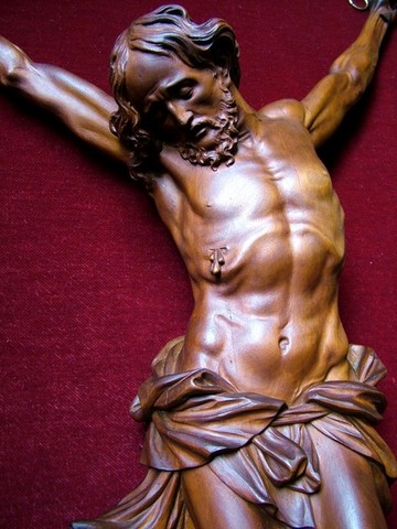 CHRIST EN BOIS DE JAN GERRITS DATE DE 1905