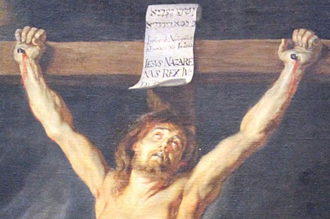 CHRIST EN CROIX PEINTURE DE PETER PAUL RUBENS VERS 1610