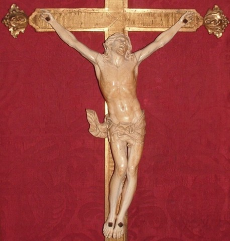 CHRIST EN IVOIRE XVIIE ALESSANDRO ALGARDI (1598-1654)