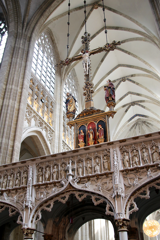 Christ sculpte par Jan Borreman