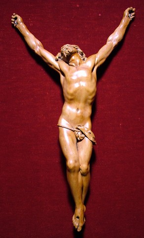 PIERRE PUGET (1620-1694) CHRIST EN BOIS CRUCIFIX