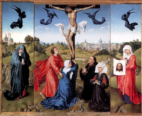 TABLEAU DE LA CRUCIFIXION PAR ROGIER VAN DER WEYDEN EN 1440-1445