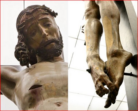 CHRIST EN CROIX - VEIT STOSS - MUSÉE DE NUREMBERG