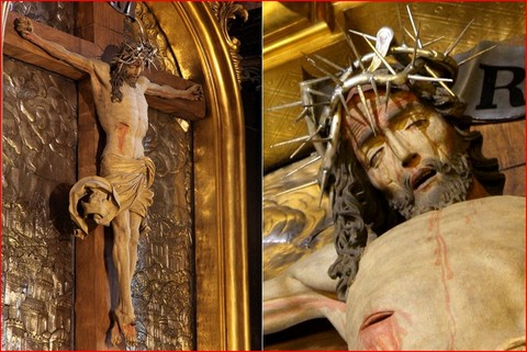 CHRIST EN CROIX - VEIT STOSS - EGLISE NOTRE-DAME DE CRACOVIE