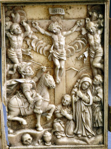 TRIPTYQUE CRUCIFIXION SINO PORTUGAIS