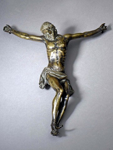 CHRIST EN BRONZE XVIIE SIECLE 