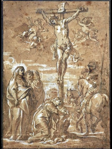 DESSIN CRUCIFIXION JAN ERASMUS QUELLINUS