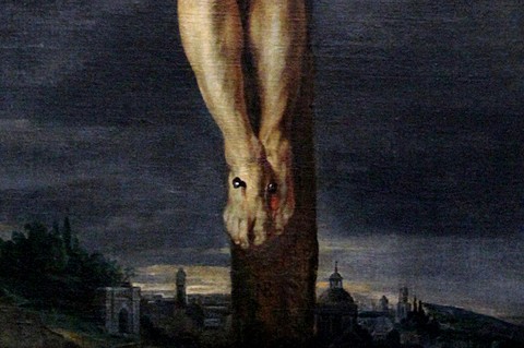 CHRIST EN CROIX PEINTURE DE PETER PAUL RUBENS VERS 1610