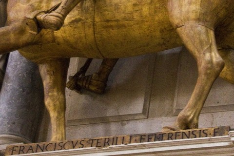 LE MONUMENT EQUESTRE DE POMPEO GIUSTINIANI PAR FRANCESCO TERILLI